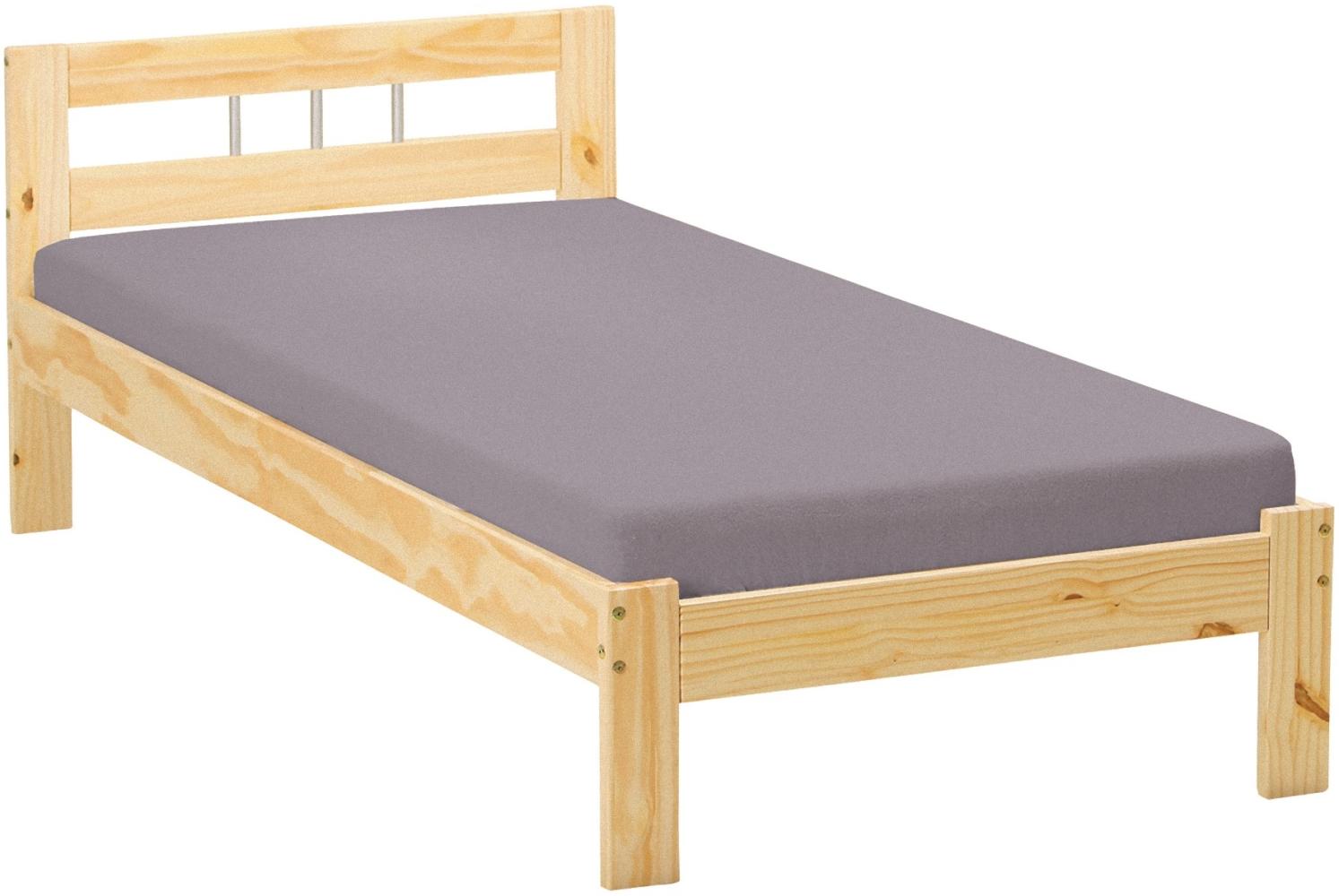 Massivholz Bett Jans 90x200 Bettgestell Einzelbett Holzbett Jugendbett Gästebett Bild 1