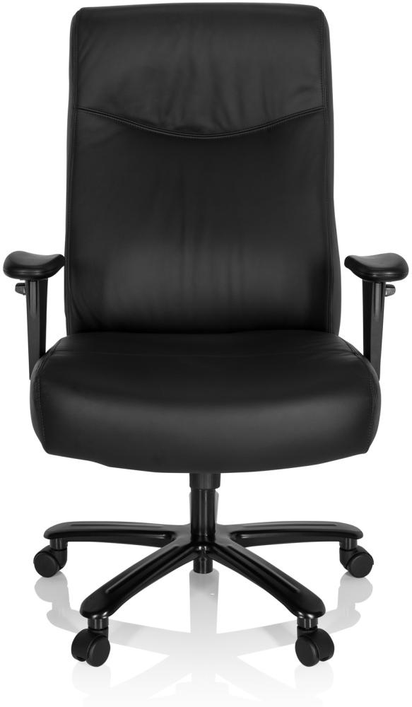 hjh OFFICE XXL Drehstuhl XXL EVEREST II Leder Schwarz Bild 1