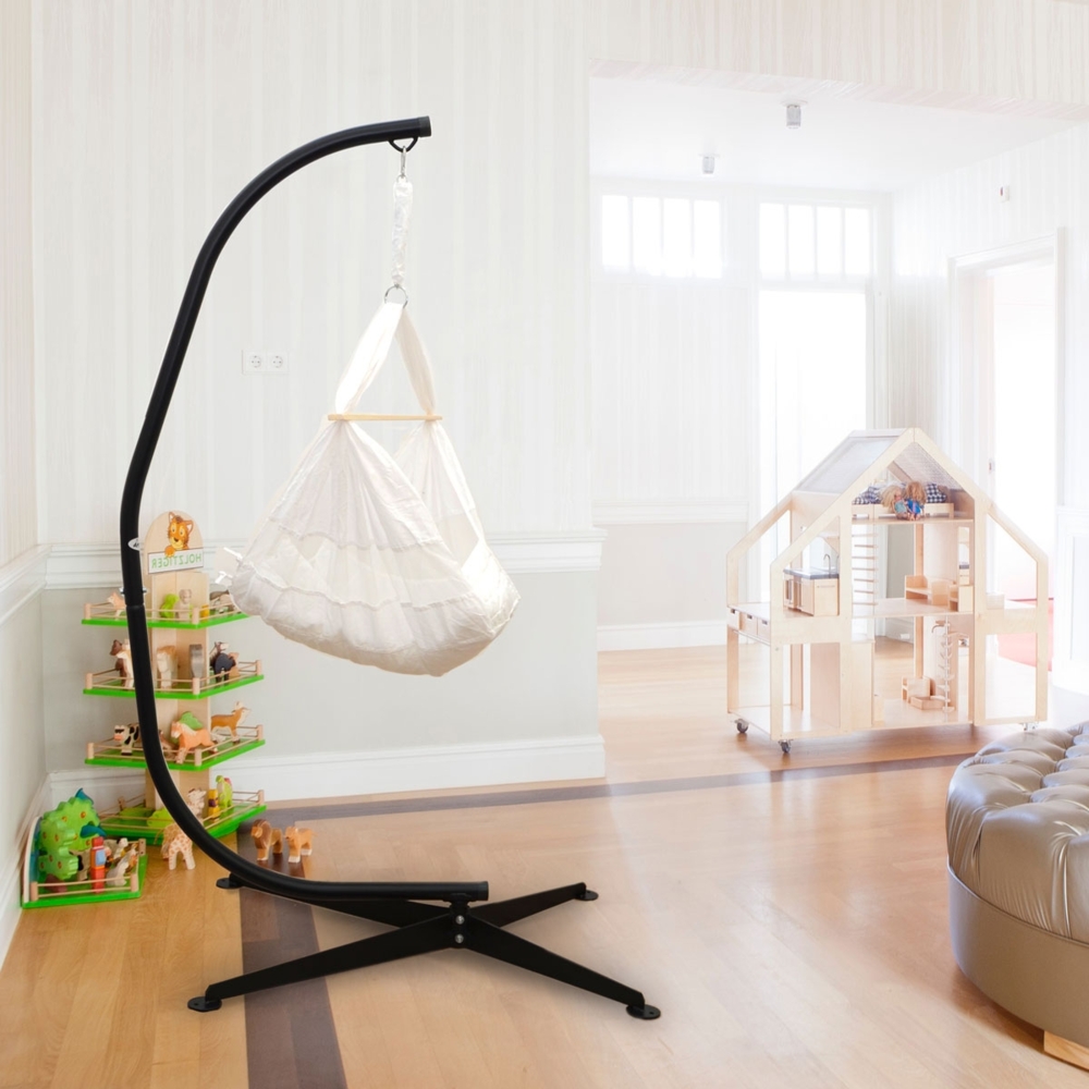 Komplettset Babywiege mit Gestell - Federwiege bis 15kg - Ständer 205cm Bild 1