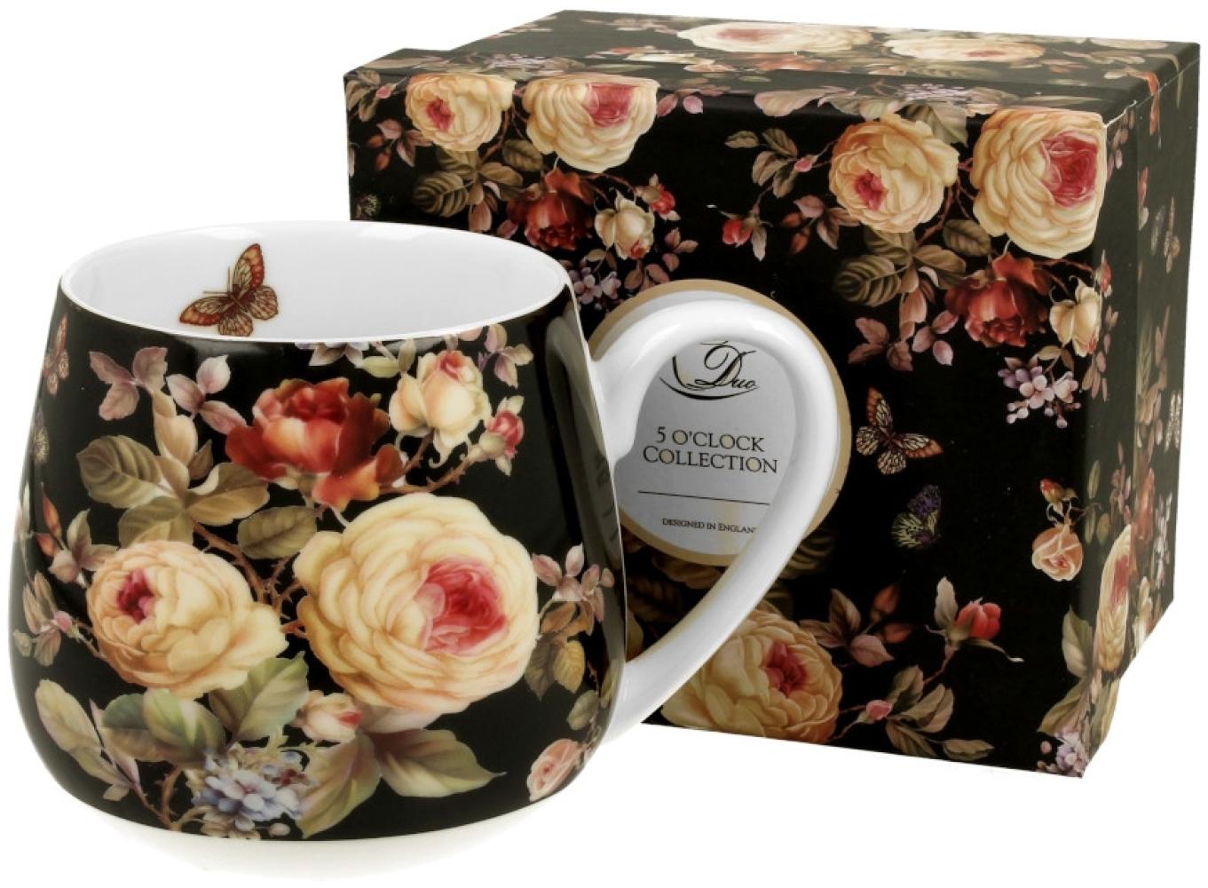 DUO FLORAL Fassbecher 430 ml WARDA New Bone China Porzellan Bild 1