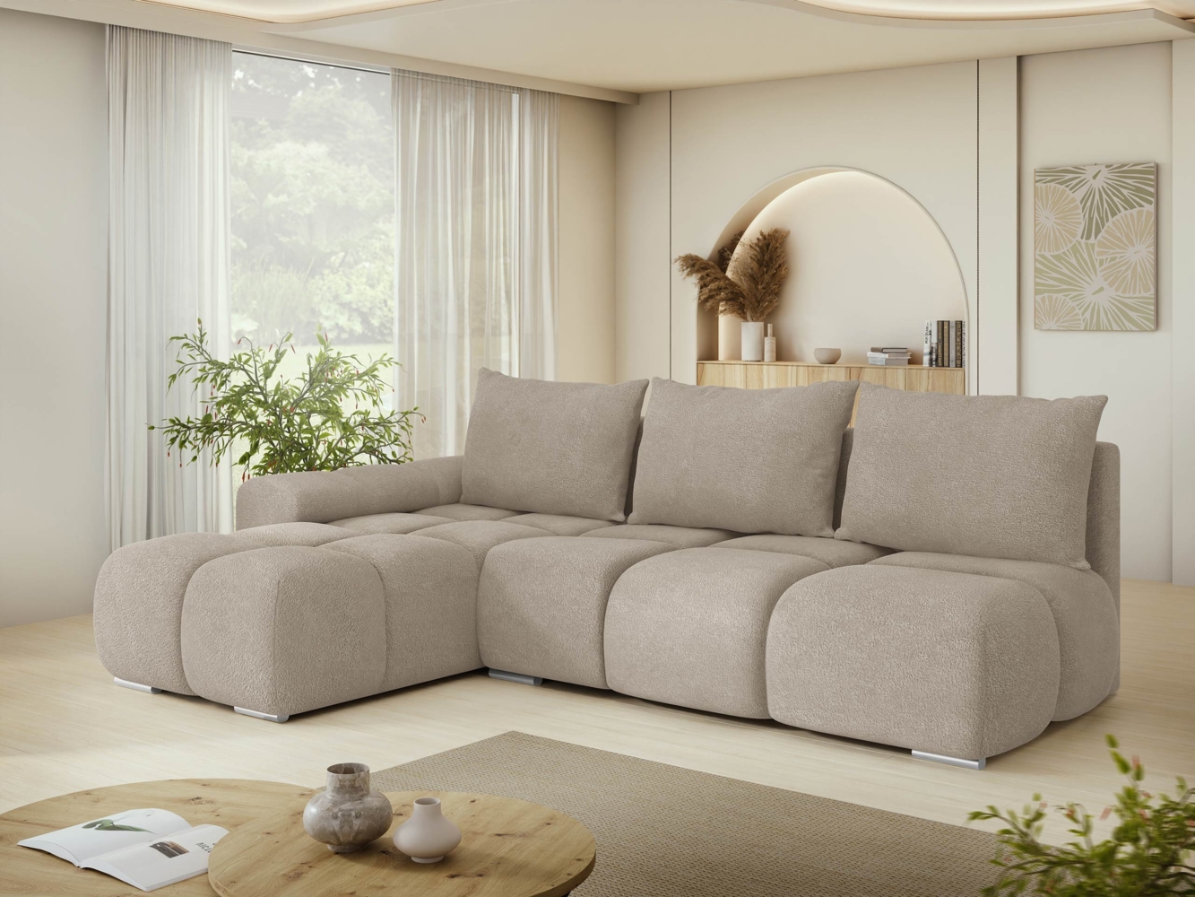 Ecksofa Bukirt (Farbe: Velo 623, Seite: Links) Bild 1