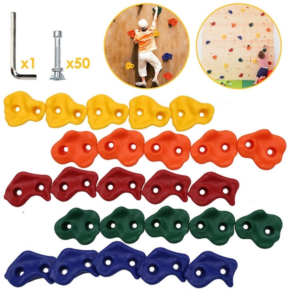 Clanmacy Klettergriff Klettergriffe für Spielturm Kletterwand Klettersteine Boulderwand (10-St) Bild 1