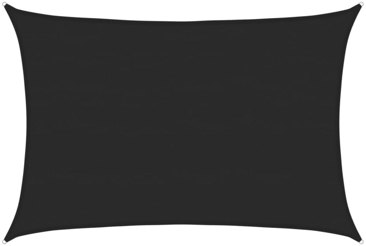 vidaXL Sonnensegel 160 g/m² Schwarz 5x7 m HDPE 311742 Bild 1