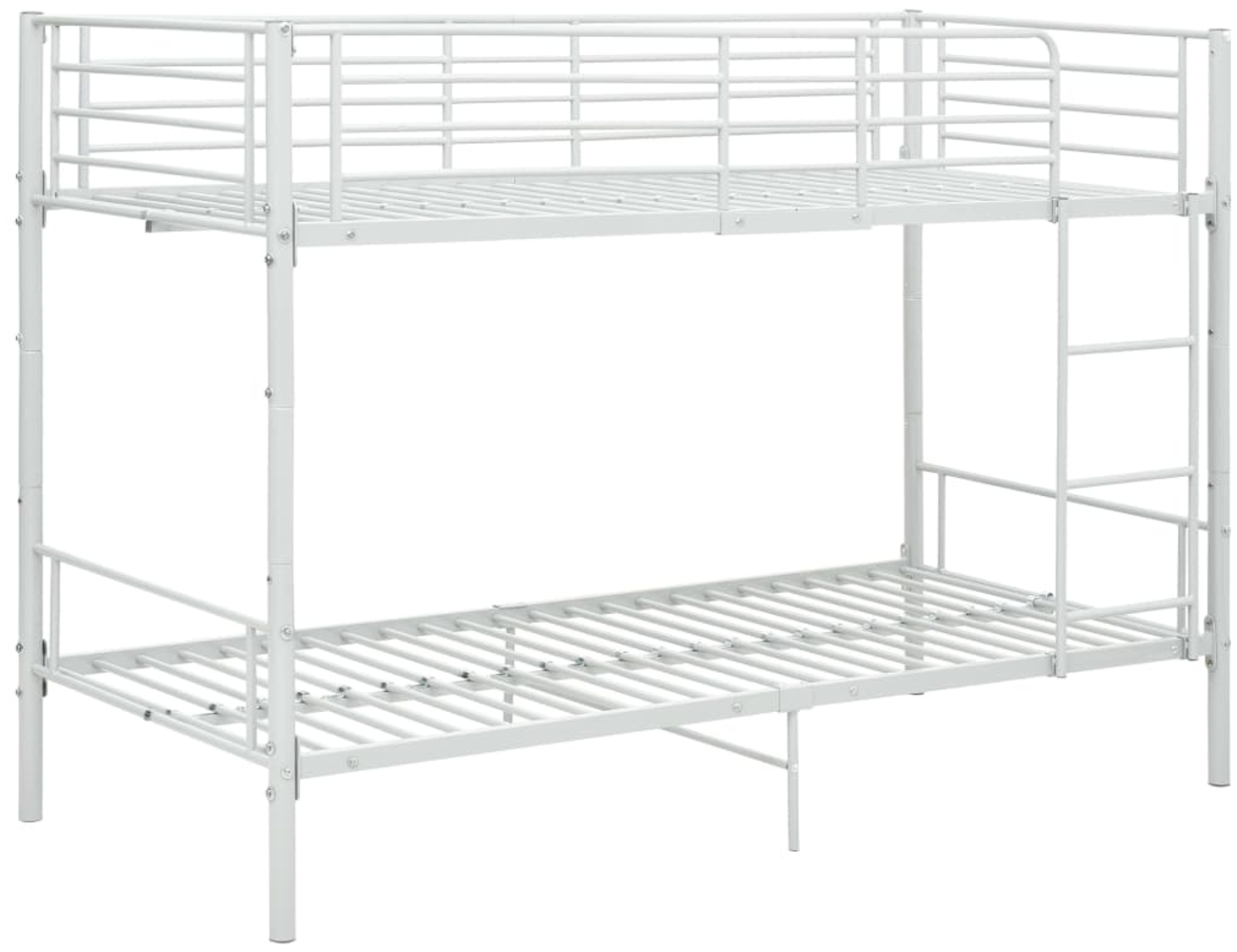 Etagenbett Weiß Metall 90×200 cm Bild 1