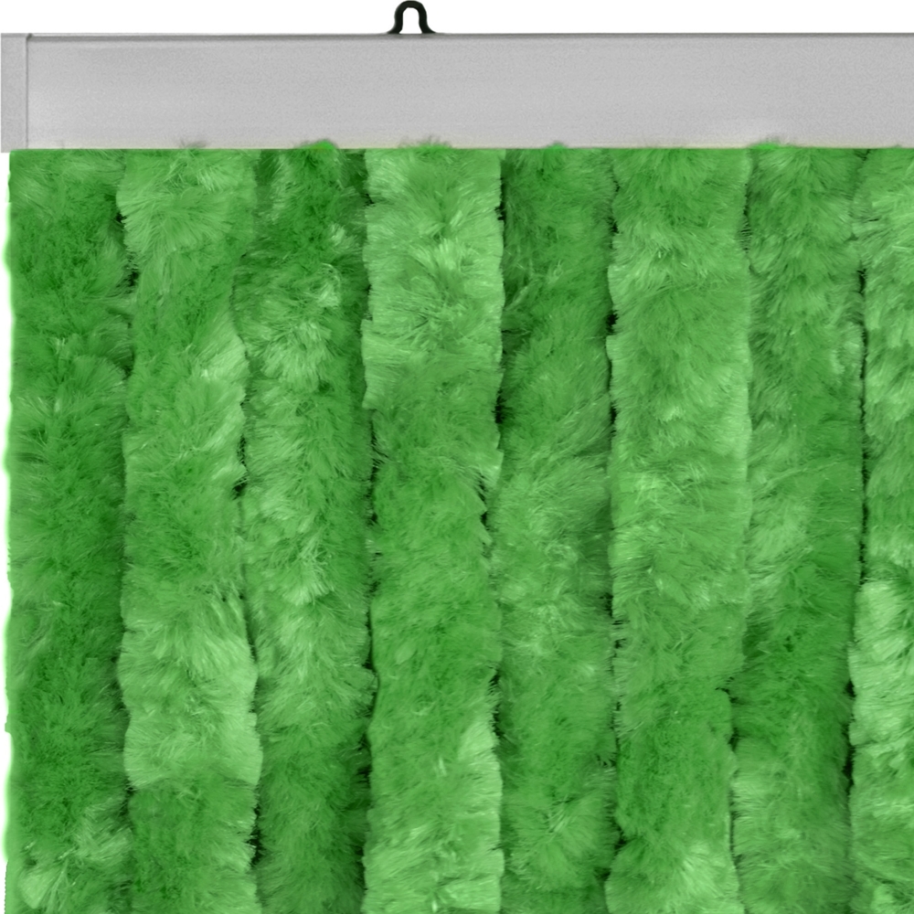 Moritz Flauschvorhang aus Chenille 90 x 200 cm grün Türvorhang als Fliegenschutz Insektenschutz für Camping Wohnwagen Bild 1