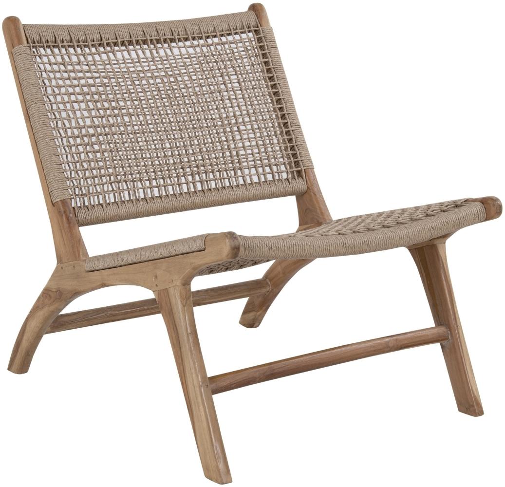 Relaxsessel >Derby< in Natur, Teak - 60x73x80cm (BxHxT) Bild 1