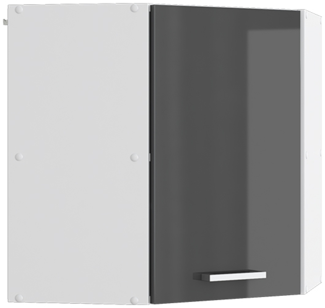 Vicco Eckhängeschrank Anthrazit Hochglanz 57 cm, R-Line Bild 1