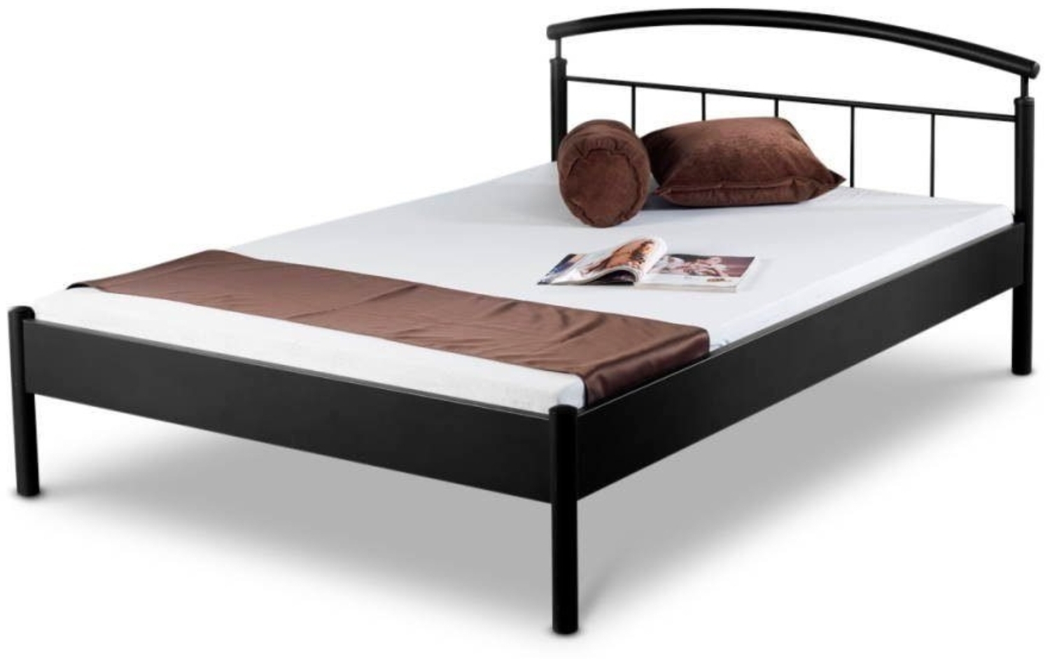 BedBox Metallbett Nina, elegantes Metallbett, stabil und filigran zugleich, pulverbeschichtetes Metall Bild 1