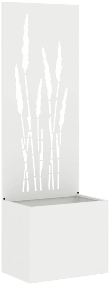 vidaXL Garten Sichtschutz-Leinwand Weiß 50 x 140 cm 876463 Bild 1