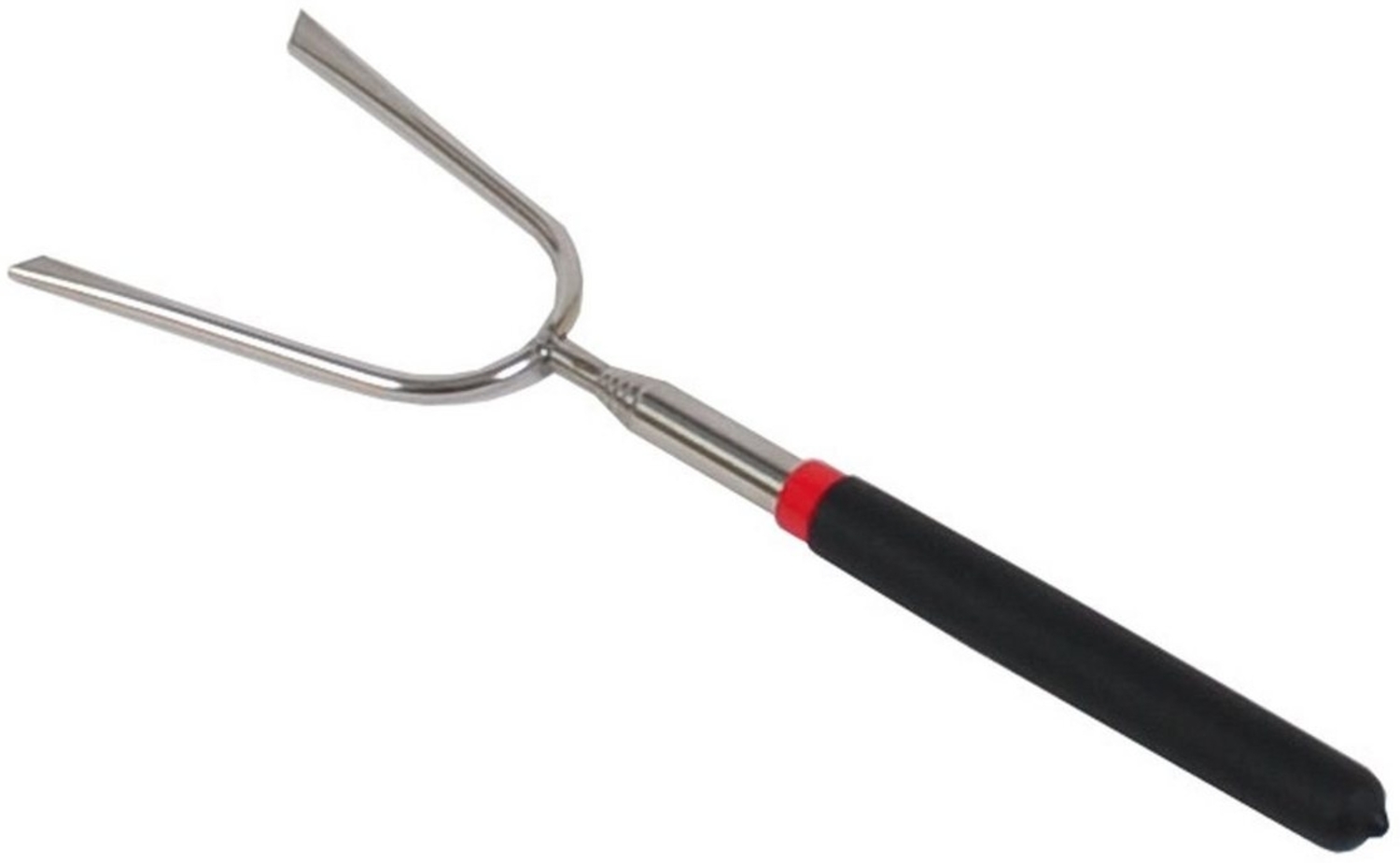 Teleskop-Grillgabel, ausziehbar, Silber/Schwarz, 25 - 86 cm Bild 1