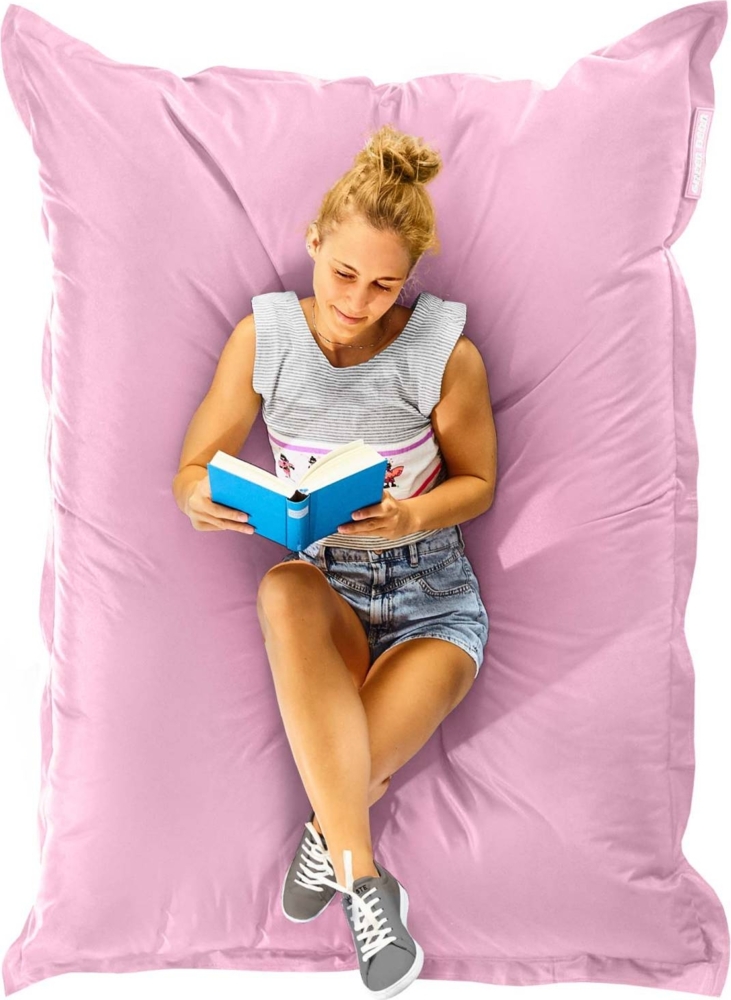 Green Bean® Outdoor Sitzsack, waschbar & wetterfest, Polyester-PVC-Stoff, Rosa, 140x180 cm, 380 Liter Bild 1
