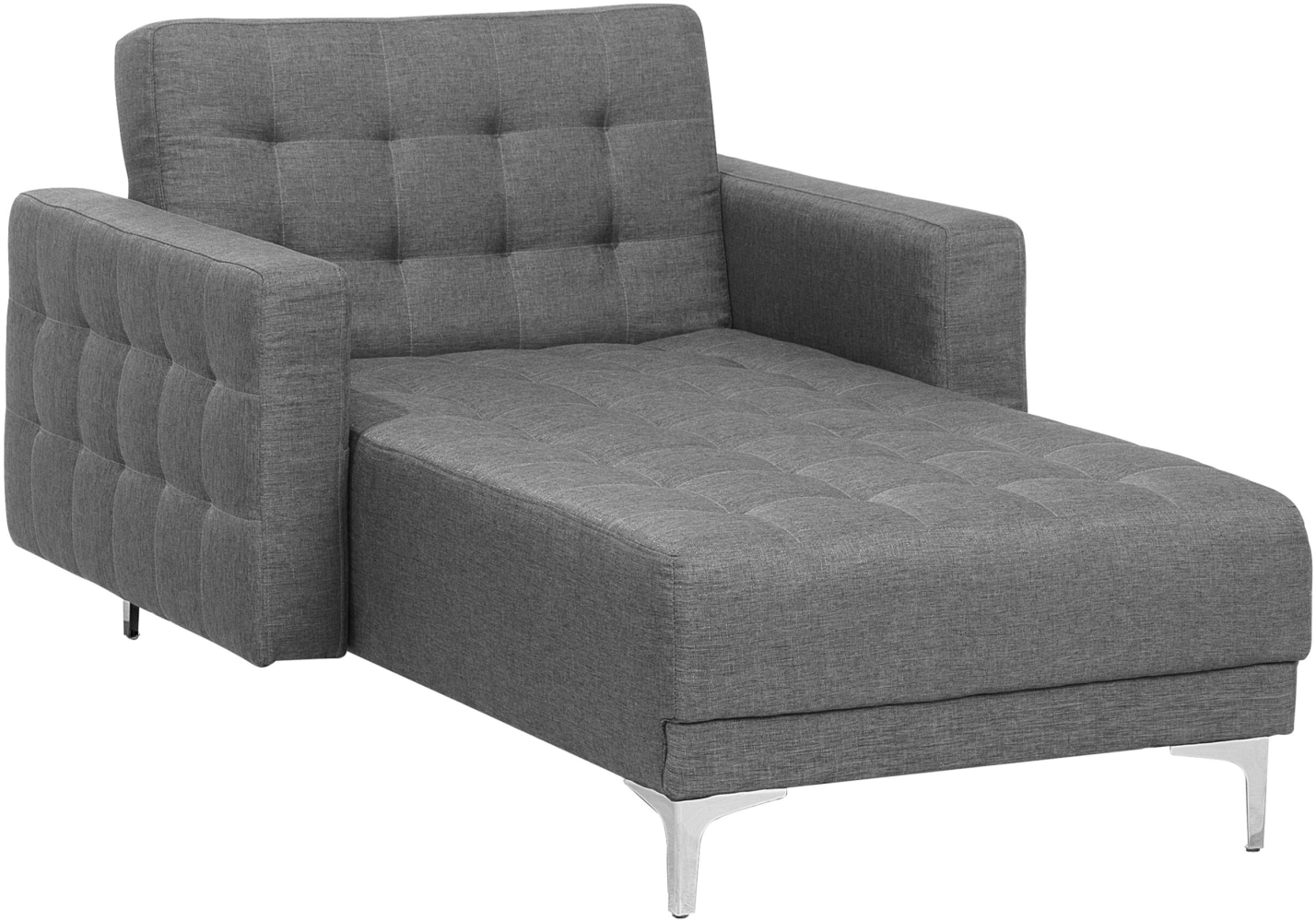 Chaiselongue Polsterbezug hellgrau ABERDEEN Bild 1