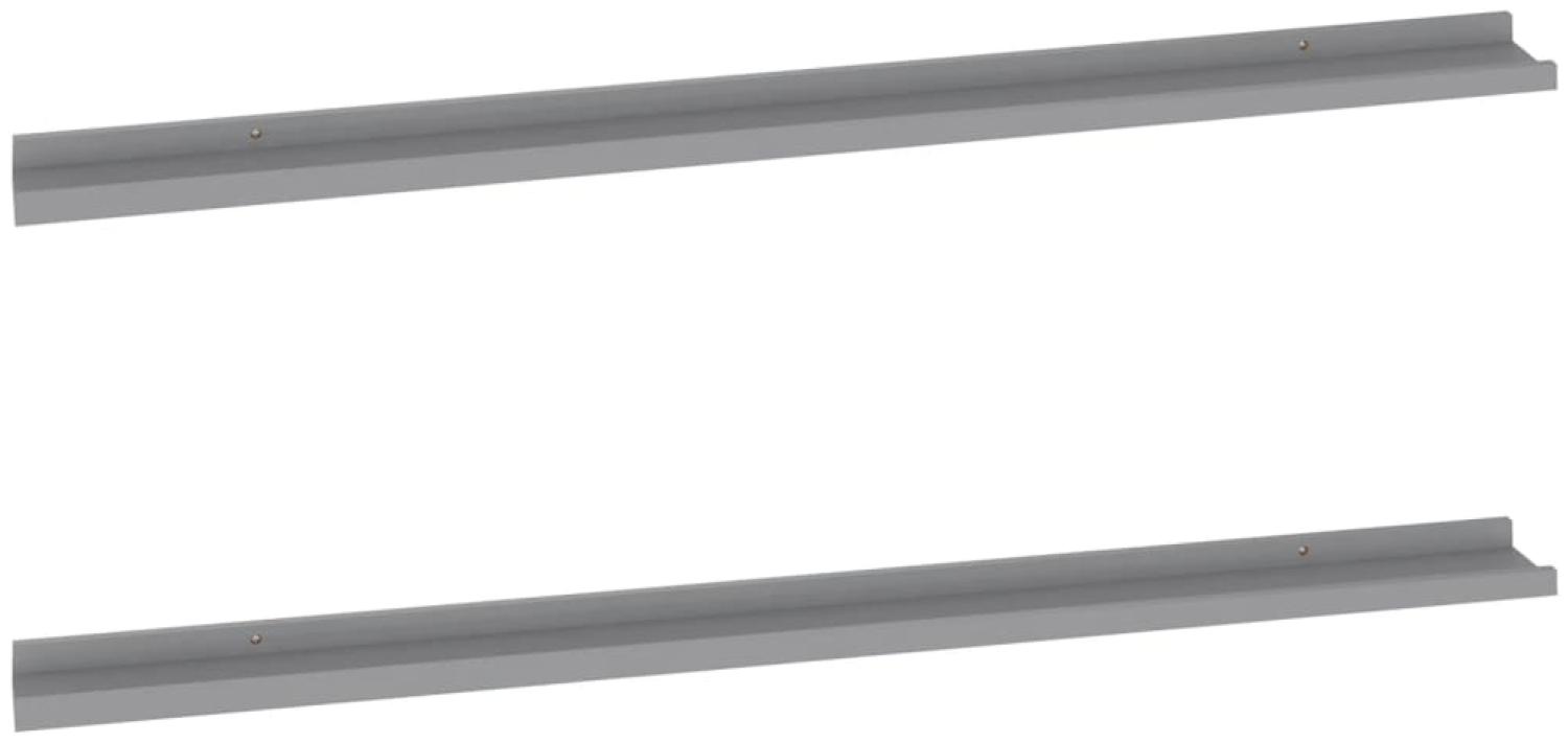 Wandboard >3009966< (2er-Set) in Grau aus MDF - 9 x 115 x 3 cm (LxBxH) Bild 1