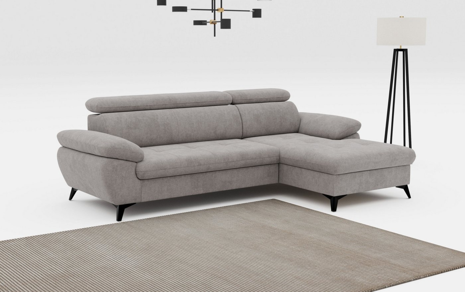 COTTA Ecksofa Hudson L-Form, mit Kopfteilverstellung, wahlweise mit Bettfunktion & Bettkasten Bild 1