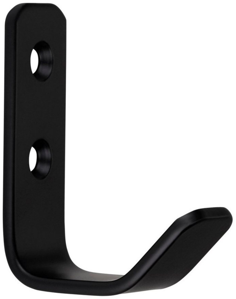 SO-TECH® Garderobenhaken Kleiderhaken ALBA echt Edelstahl schwarz Bild 1