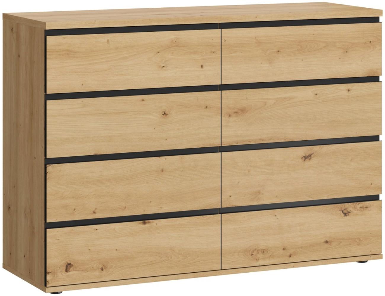 Küchenschrank Hochschrank 60cm Korpus- & lackierte Frontfarbe wählbar (RI-D14/DL/60/207) Bild 1