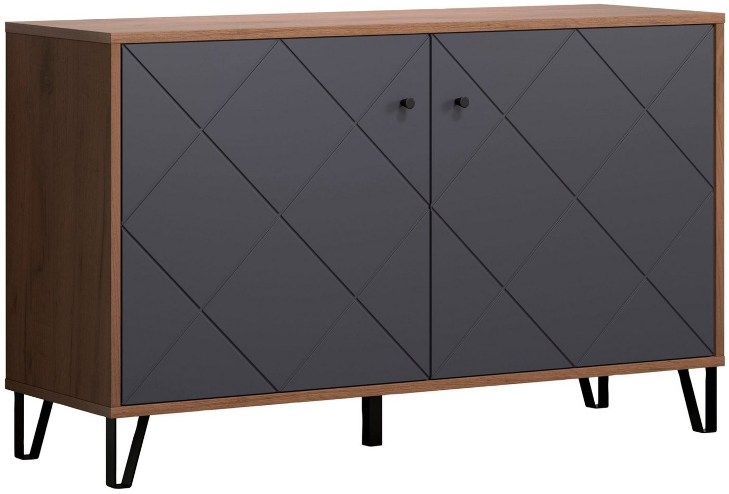 Places of Style Sideboard Molveno (1 St), außergewöhnliches Design mit strukturierten Fronten, Soft-Close Bild 1