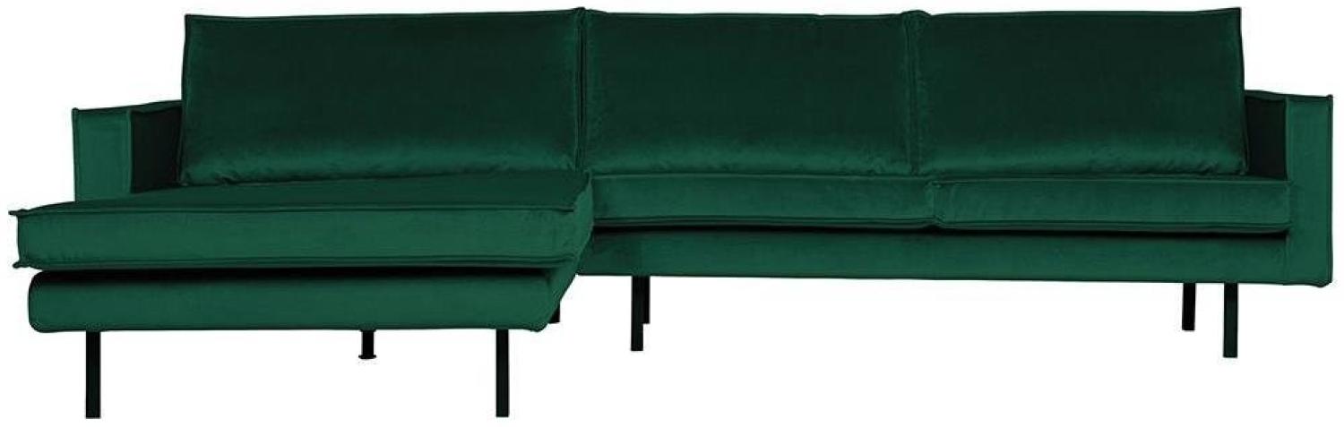 Ecksofa Rodeo Chaiselongue Samt, links Grün Bild 1