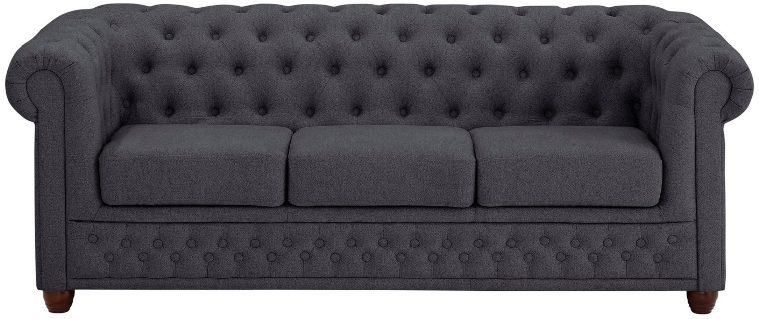 Home affaire Chesterfield-Sofa New Castle, mit hochwertiger Knopfheftung in Chesterfield-Design, B/T/H: 203/86/72 Bild 1