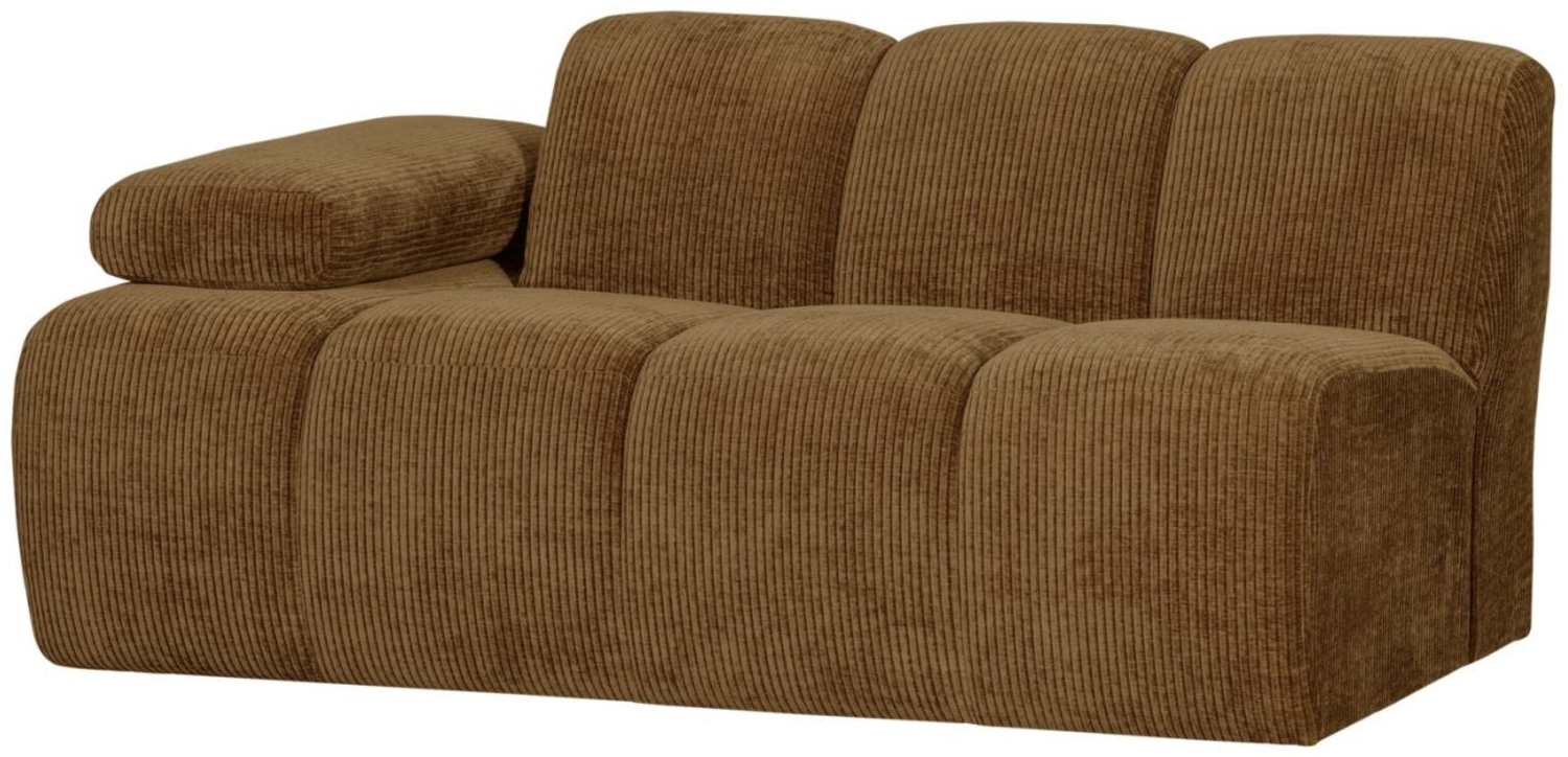 Modulsofa Mojo Flachcord 1,5er Arm-Links, Honiggelb Bild 1