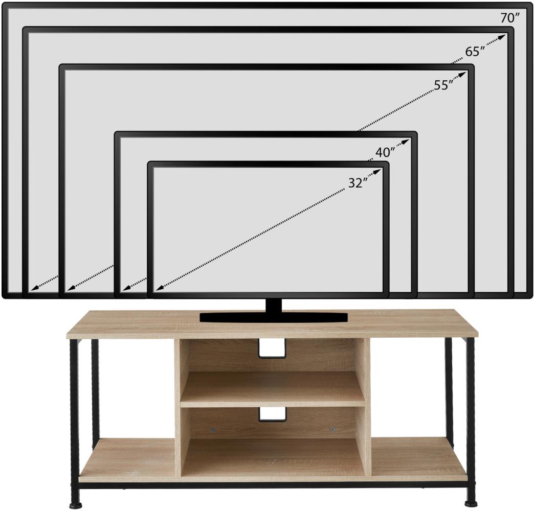 tectake Lowboard TV-Regal (TV-Regal, Montagematerial, Montageanleitung), Industrial Style Bild 1