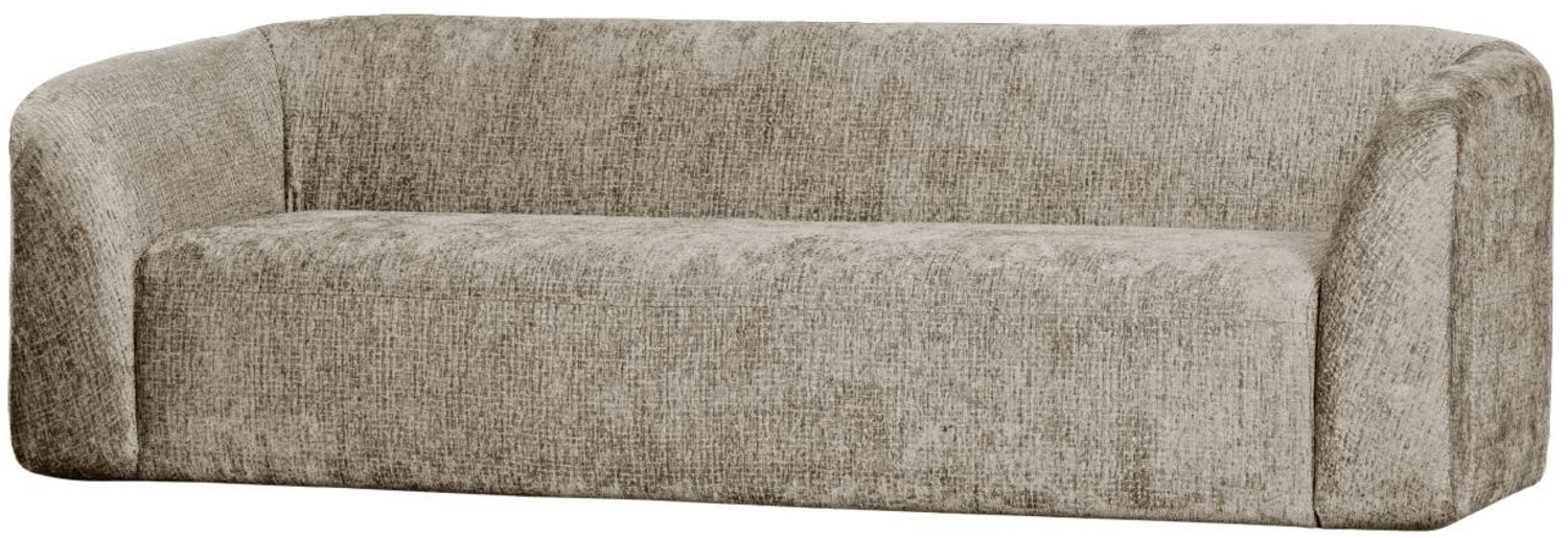 Sofa Sloping 3-Sitzer aus Struktursamt, Wheatfield Bild 1