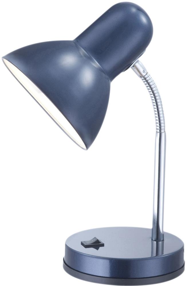 Schreibtischlampe / Tischleuchte Blau mit LED, Flexrohr Bild 1