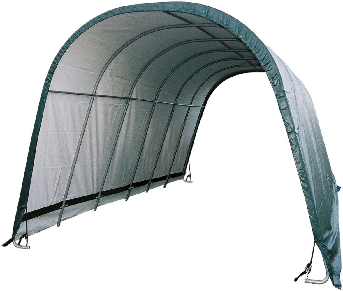 ShelterLogic Folien Weidezelt Zeltgarage | Grün | 610x380x260 cm Bild 1