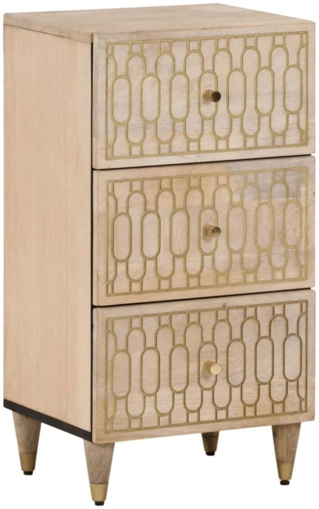 vidaXL Beistellschrank 40x33x75 cm Massivholz Mango 358271 Bild 1