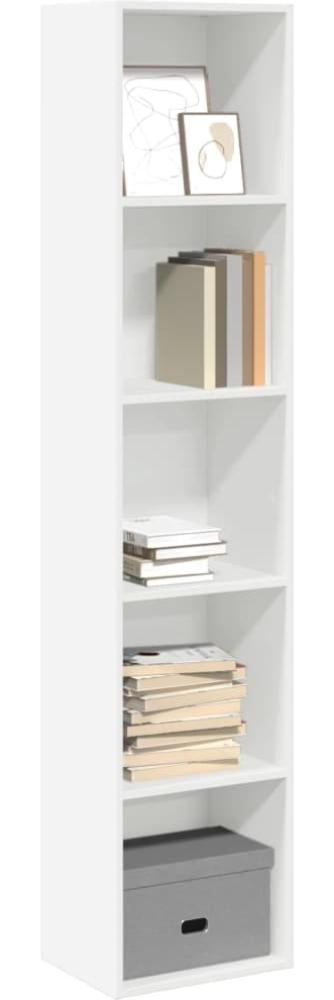 vidaXL Bücherregal Weiß 40x30x189 cm Holzwerkstoff 857885 Bild 1