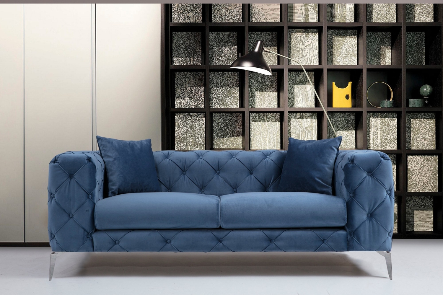 2-Sitzer-Sofa, 'Como', 73 x 90 x 197, Blau Bild 1