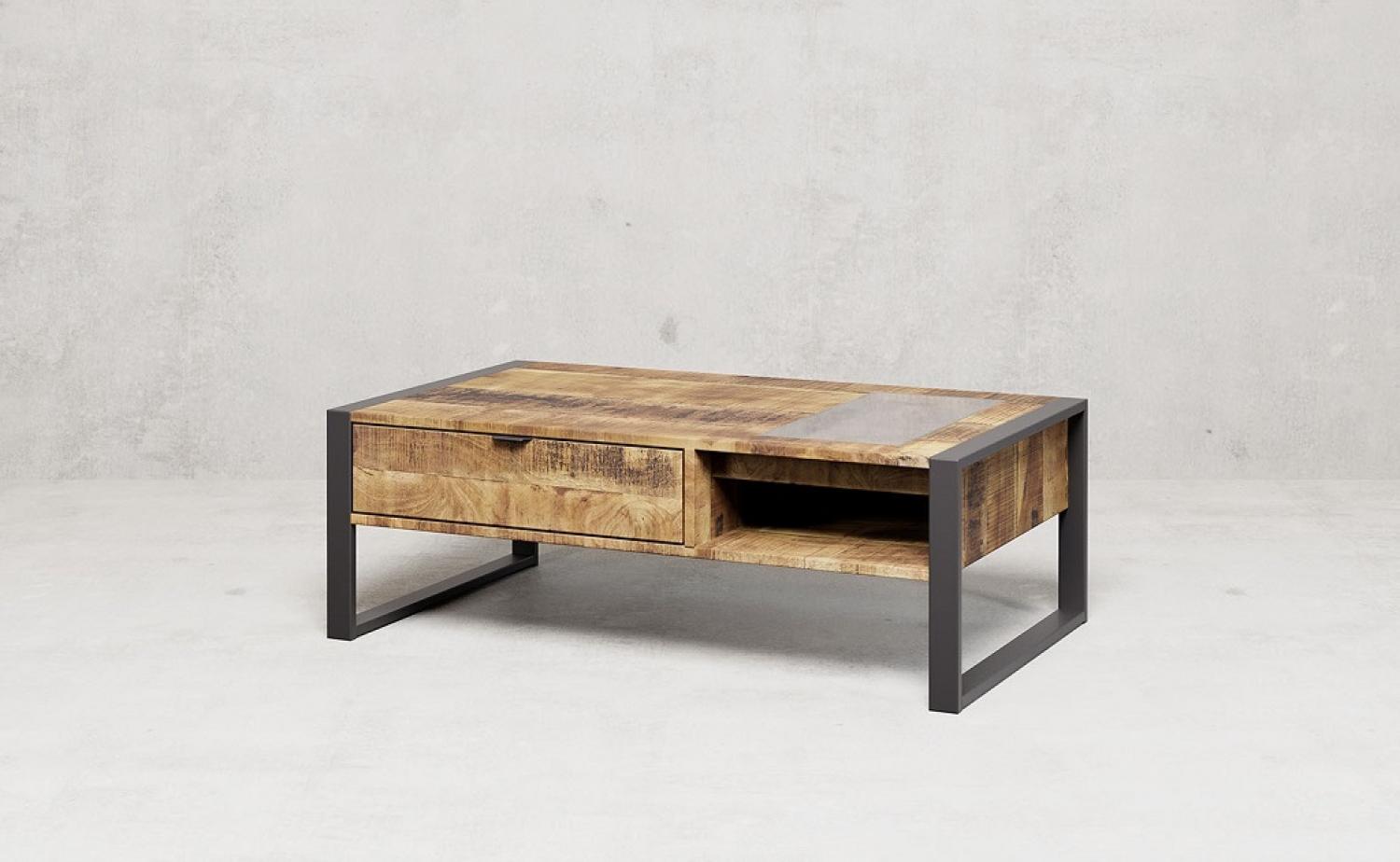 c120x70 cm 'Stark II' Mango & Metall Bild 1