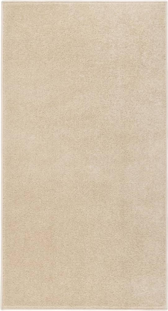 vidaXL Teppich Kurzflor 80x150 cm Beige 340329 Bild 1