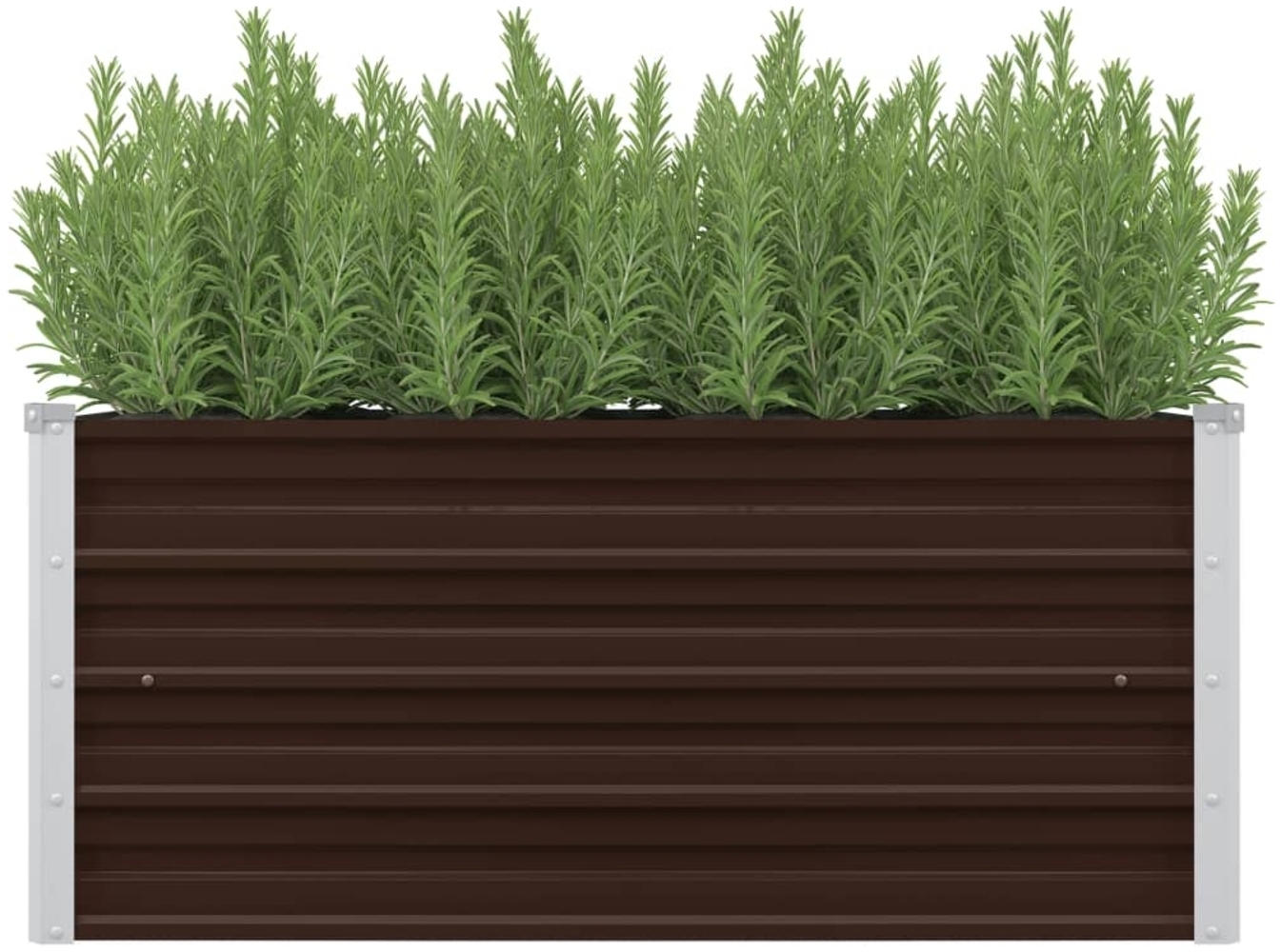 vidaXL Garten-Hochbeet Braun 100 x 40 x 45 cm Verzinkter Stahl 45720 Bild 1