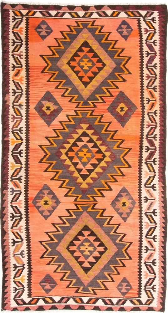 Morgenland Läufer Kelim - Old - 265 x 140 cm - mehrfarbig Bild 1