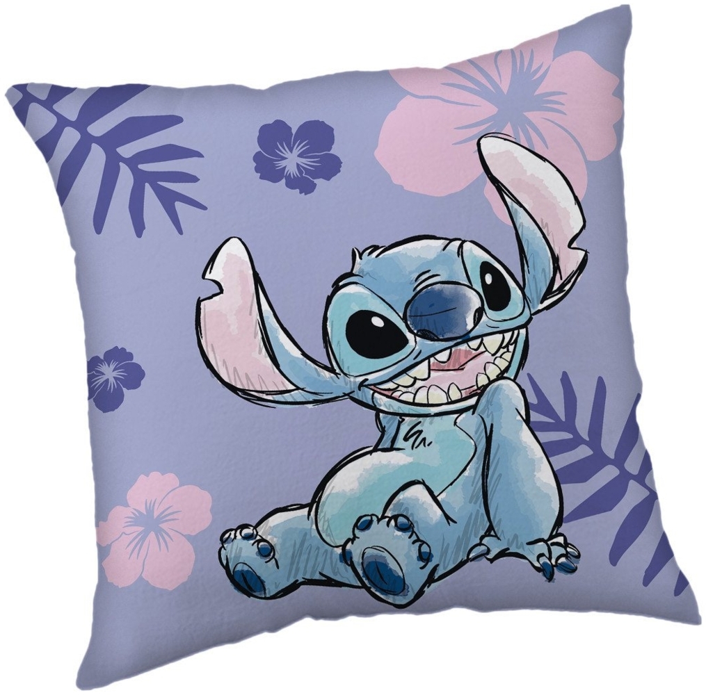 Jerry Fabrics Dekokissen Lilo und Stitch Kuschelkissen Dekokissen 40 x 40 cm Bild 1