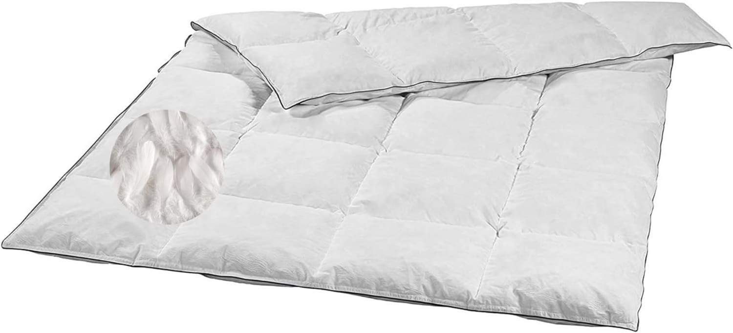 sleepling Daunenbettdecke als Kassettendecke, Füllung: 90% Daunen / 10% Federn, Bezug: 100% Baumwolle, ÖKO-TEX STANDARD 100, ganzjährige Winterbettdecke, reines Naturprodukt Bild 1