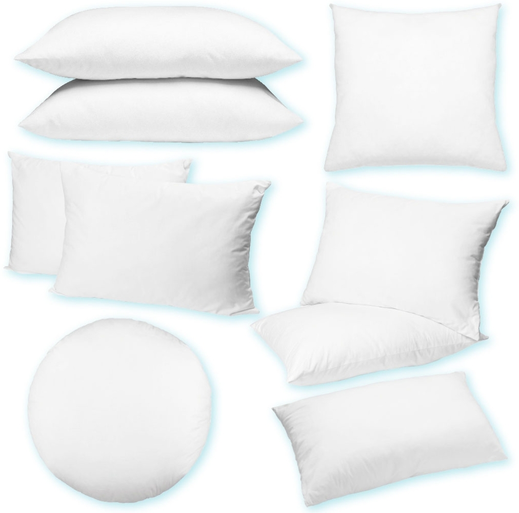 Arsvita Füllkissen Kissenfüllung mit Feder,Polyester Füllung Ø 50 cm Polyester - Premiumfüllung Bild 1