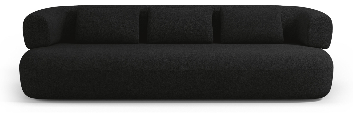 Micadoni Sofa Jenny 4-Sitzer Boucle Schwarz Bild 1