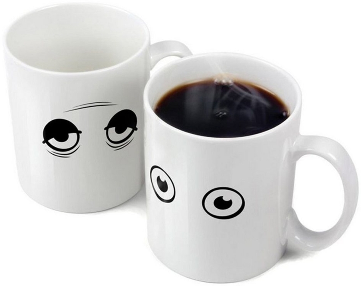 Goods+Gadgets Tasse Animierter Kaffee Becher mit Thermoeffekt, Becher mit Motivwechsel Bild 1