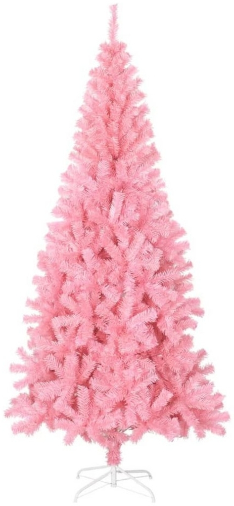 DOTMALL Künstlicher Weihnachtsbaum Künstlicher Weihnachtsbaum mit Ständer Rosa 180 cm PVC Bild 1