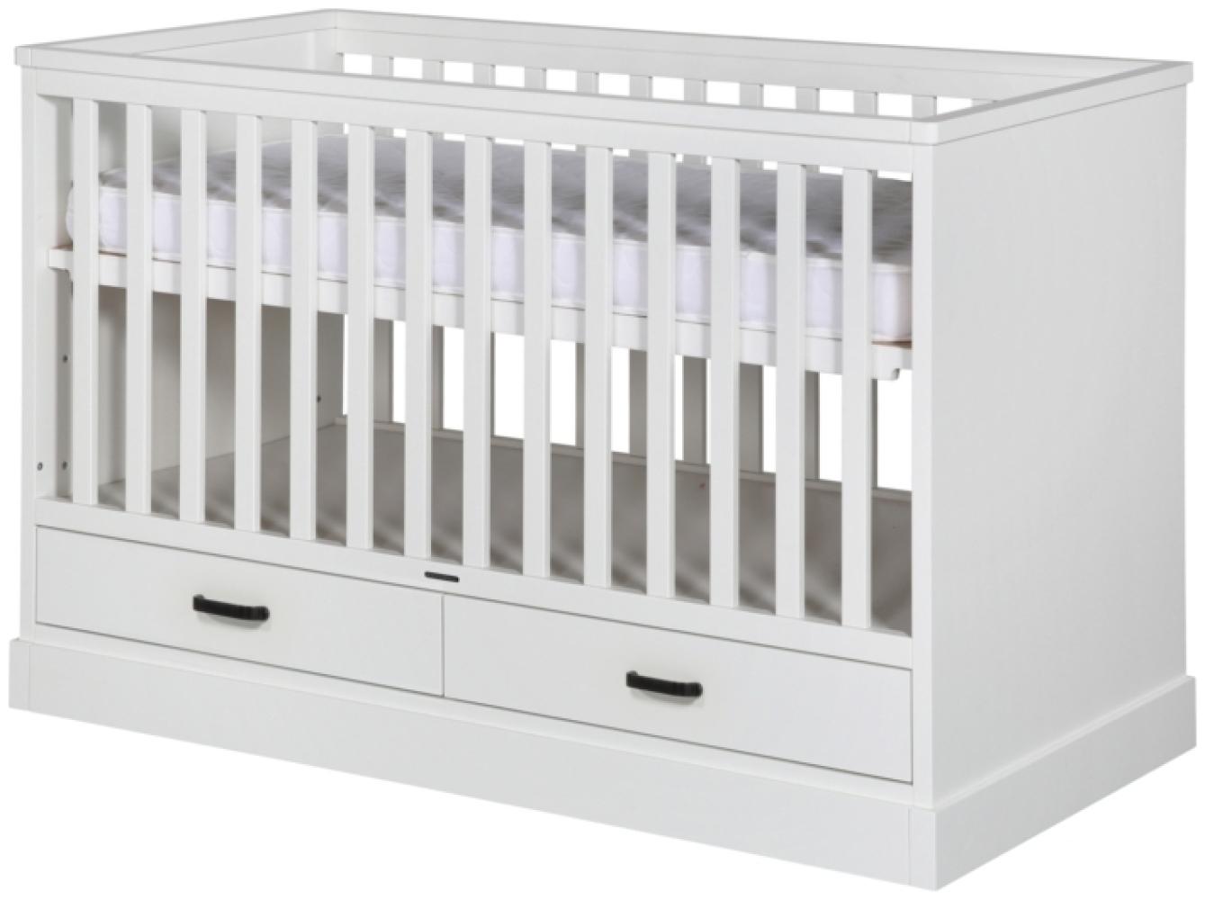 Kidsmill Newport Babybett Weiß 70 x 140 cm Weiß Bild 1