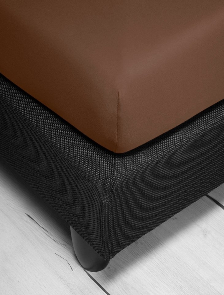 Irisette Mako-Jersey Betttuch Jupiter 0008 camel 190x200 cm 8-83 camel Bild 1