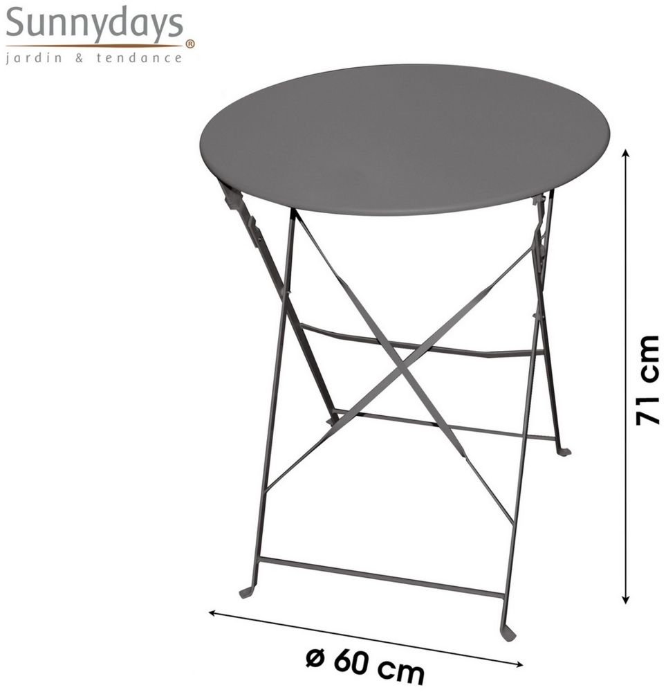 Sunnydays 60x71 cm Bistro- und Camping-Tisch Bistrotisch 224936 Bild 1