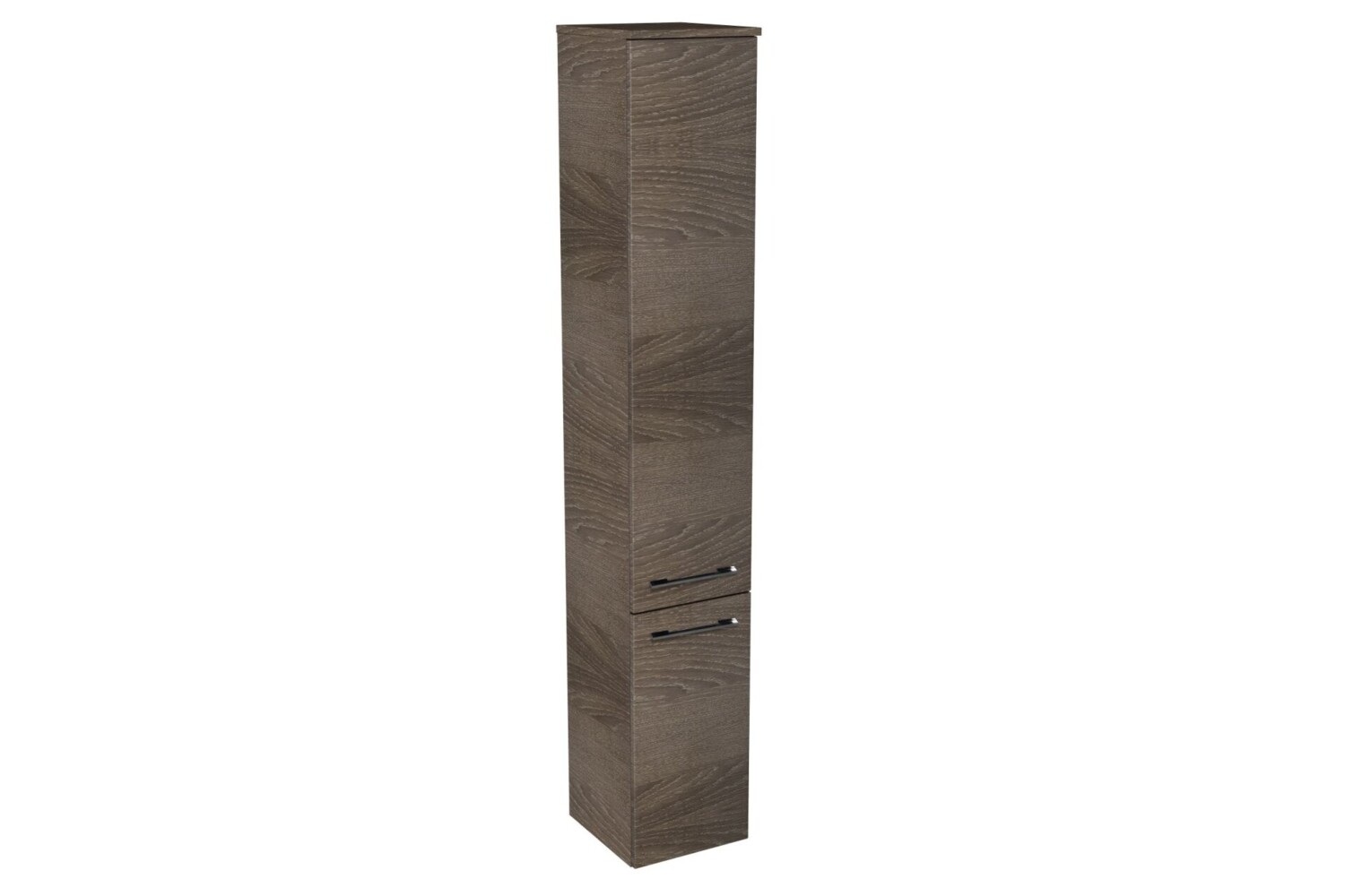 Lanzet Hochschrank 30 cm, links, Dunkelbraun Bild 1