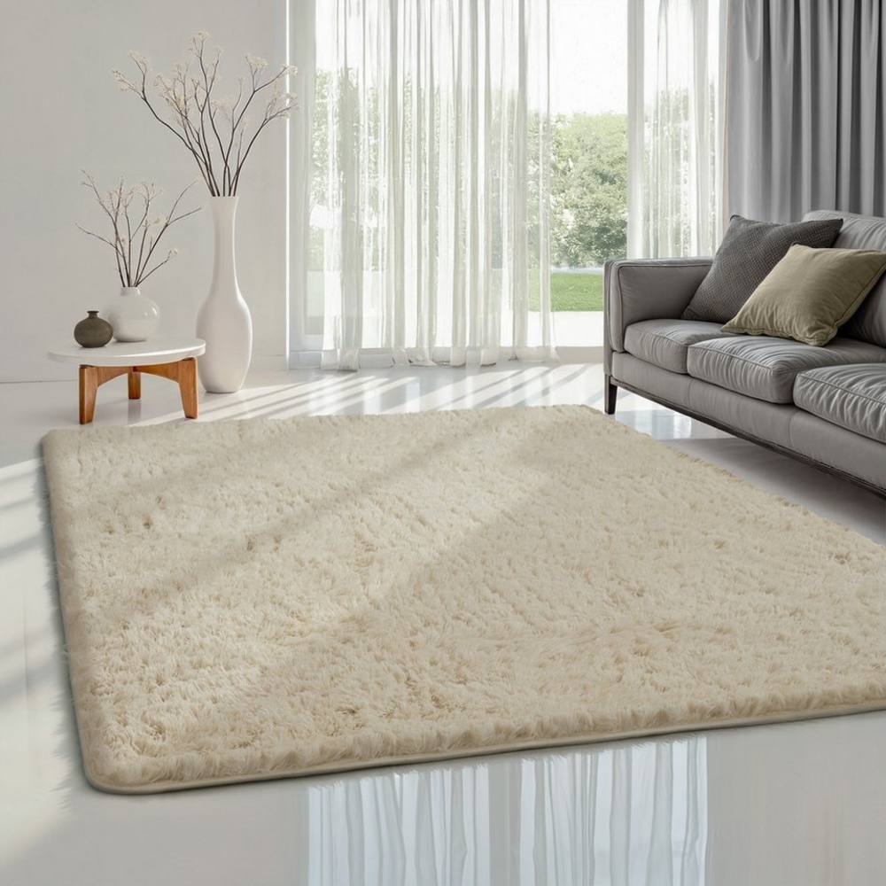 the carpet Teppich Soft Shaggy, rechteckig, Höhe: 35 mm, Flauschiger Hochflor Teppich, Wohnzimmer, Anti-Rutsch Unterseite Bild 1