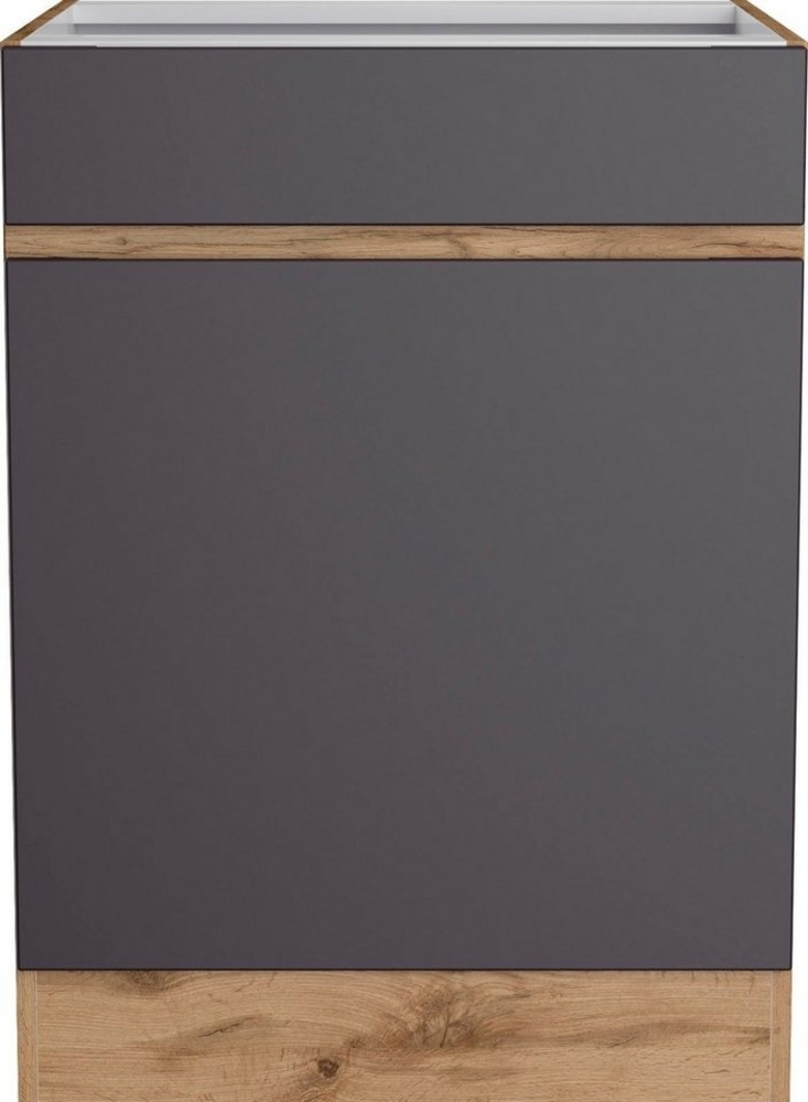 KOCHSTATION Unterschrank KS-Riesa Breite 60 cm, MDF-Fronten Bild 1