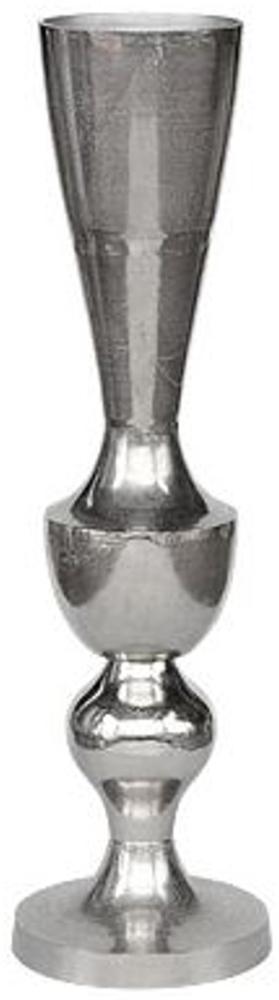 Casa Padrino Antik Stil Vase Aluminium Silber - Hotel Dekoration - Barock Blumengefäss Pflanzentopf - Mod1 H. 107 cm Bild 1