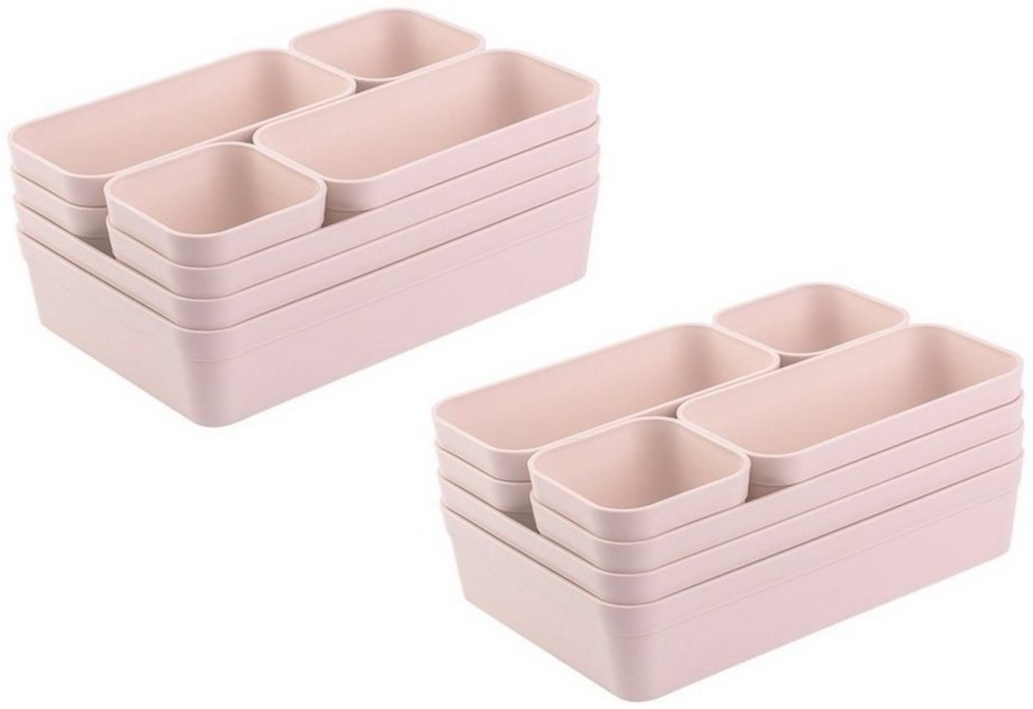 Engelland Schubladeneinsatz Schubladen-Organizer (Vorteils-Set, 16 St, individuelle Anordnung, passend für alle gängigen Schubladen), BPA-frei, spülmaschinengeeignet, gefrierschrankgeeignet Bild 1