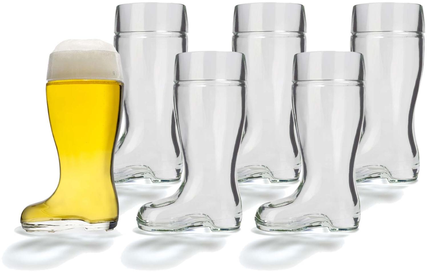 Stölzle Oberglas Stiefel Bierglas 0,5 l 6er Set Bild 1